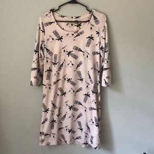 Soma Cheers Champagne 3/4 Sleeve Night Gown